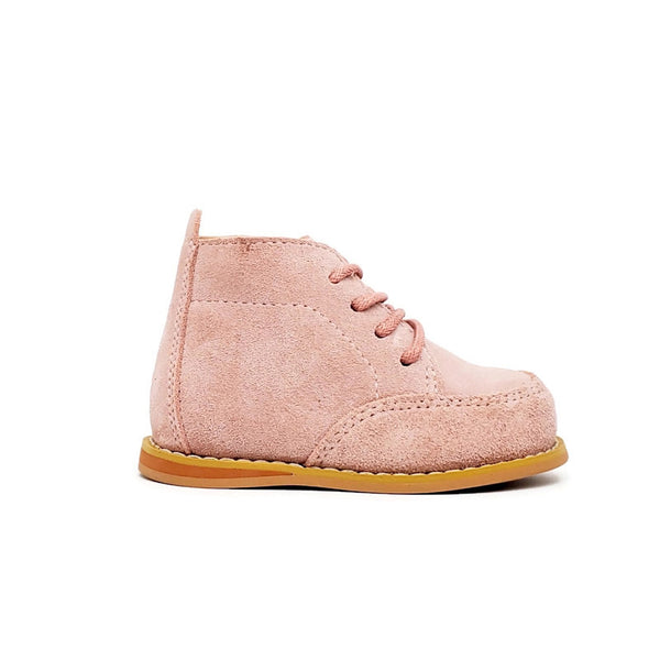 Vintage Suede Wallabees - Blush Pink - Tippy Tot Shoes