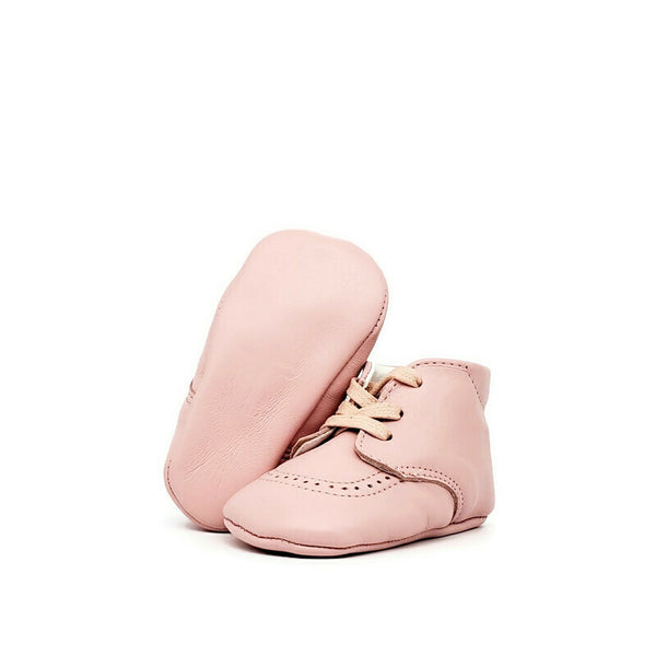 Baby Crib Shoes - Blush Pink - Tippy Tot Shoes