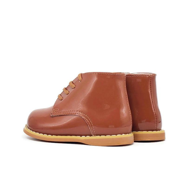 Classic Walkers - Tan Patent - Tippy Tot Shoes