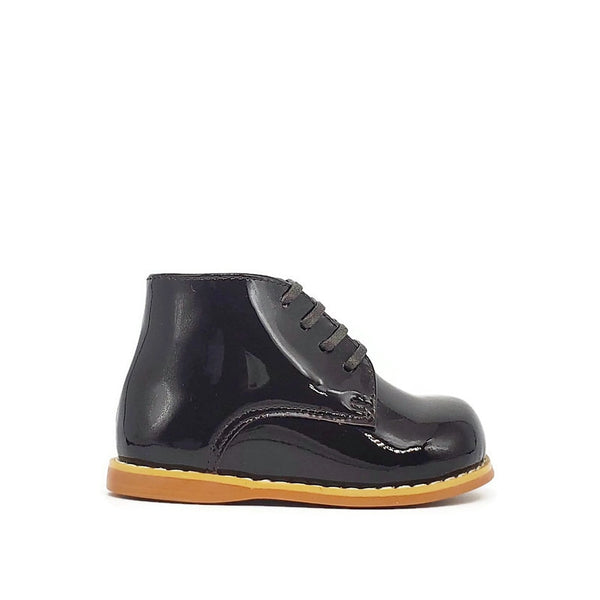 Classic Walkers - Dark Brown Patent - Tippy Tot Shoes