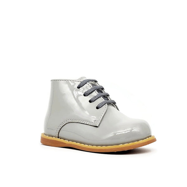 Classic Walkers - Smooth Grey Patent - Tippy Tot Shoes