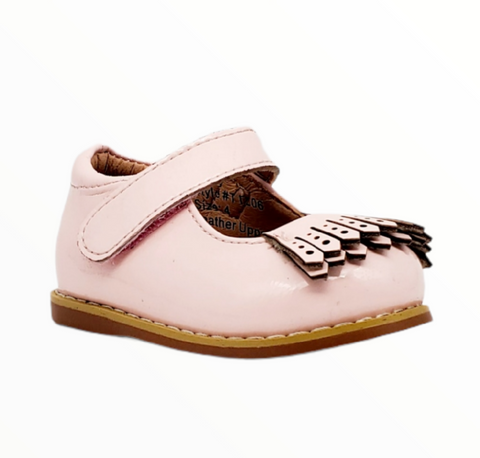Mary Jane Casual - Pink Patent - Tippy Tot Shoes