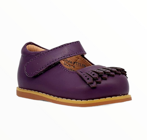 Mary Jane Casual - Eggplant - Tippy Tot Shoes