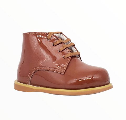Classic Walkers - Tan Patent - Tippy Tot Shoes